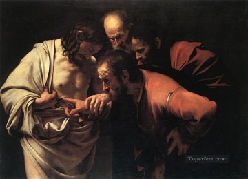 カラヴァッジョ Painting - 聖トマス・カラヴァッジョの不信感